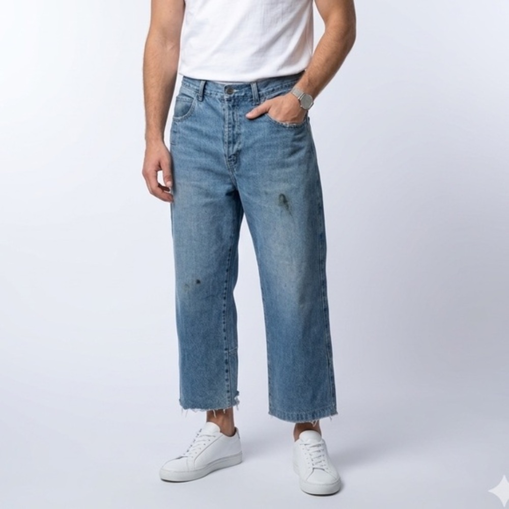 Equator Relax Fit Baggy Blue Jeans Size 34